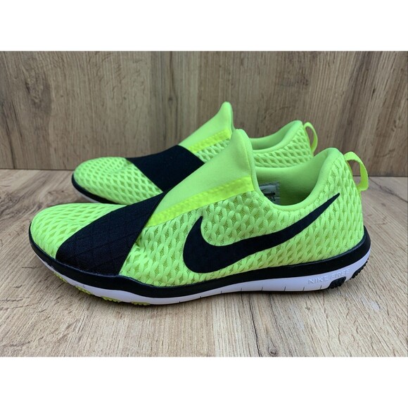 Nike Free Connect Women's US Size 7.5 Neon Green Black  Slip On 843966-700 Shoes - Picture 3 of 16